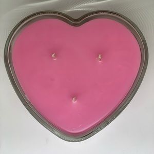3 wick Heart shaped candle